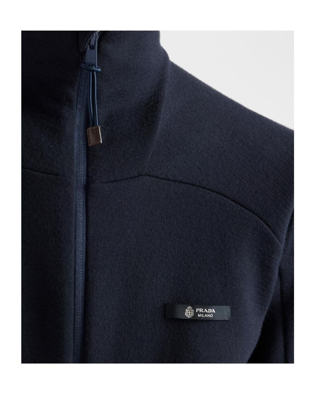 Prada Blue Cashmere Cardigan for men