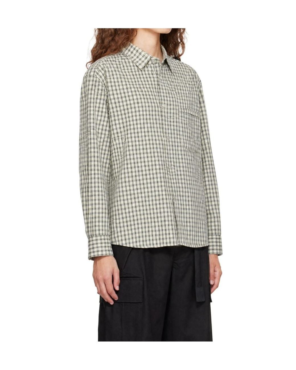 Post Archive Faction PAF Gray Plaid Shirt