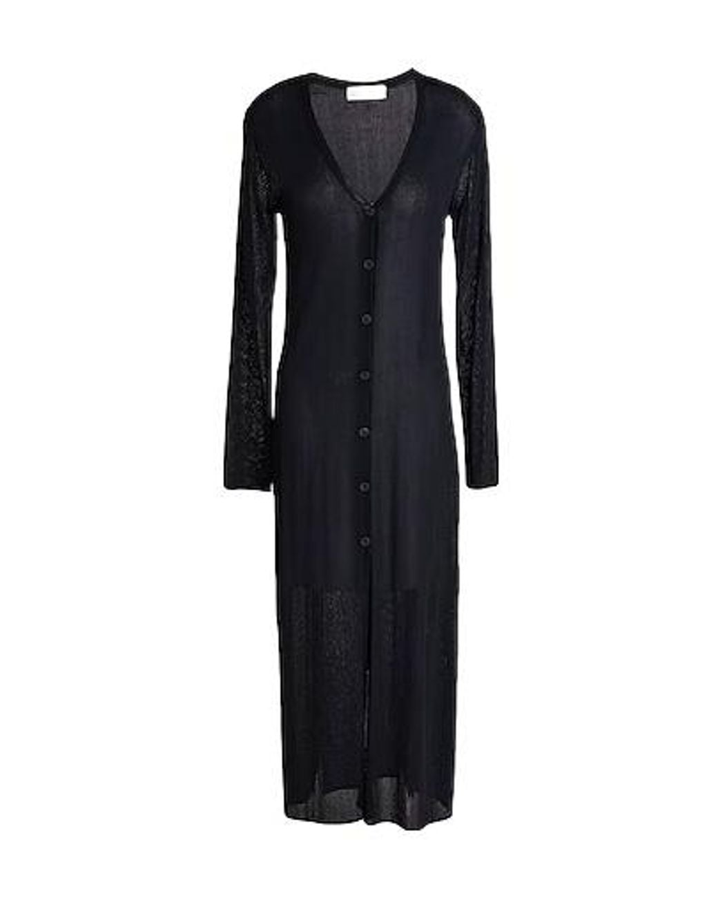 Tory Burch Black Plain Colour Cardigans