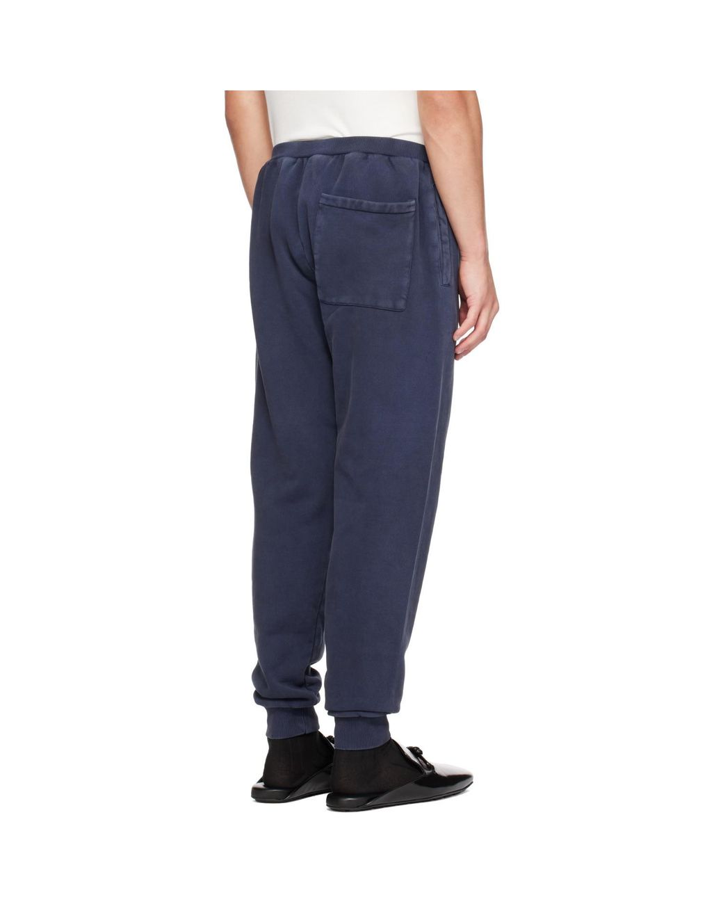 Entire studios Blue Single-Button Detail Sweatpants for men