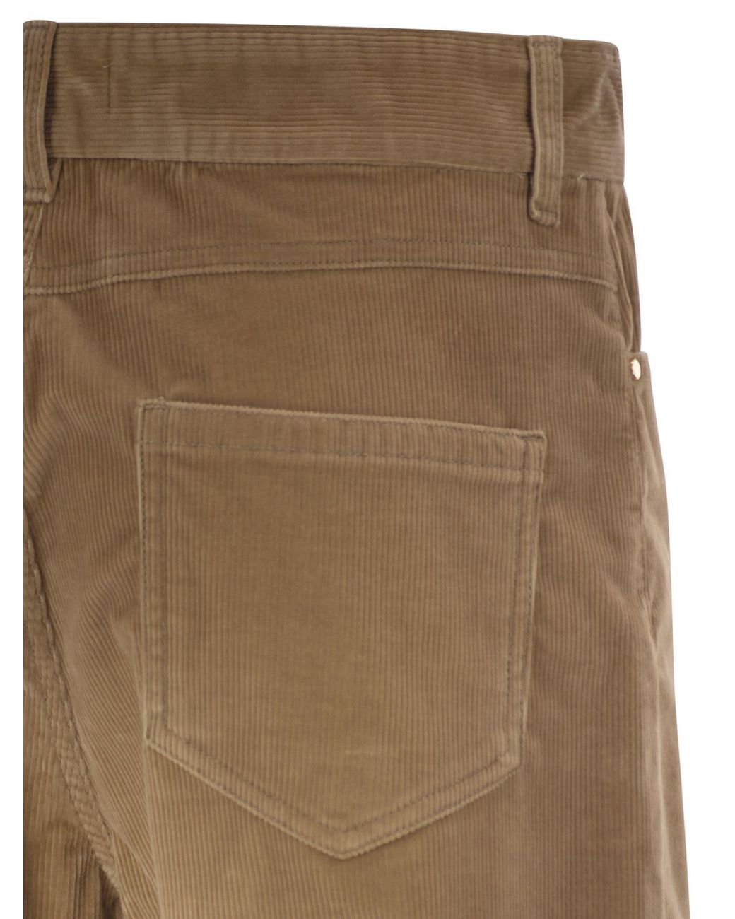 Max Mara Natural Studio Mstfragola Straight Leg Corduroy Trousers