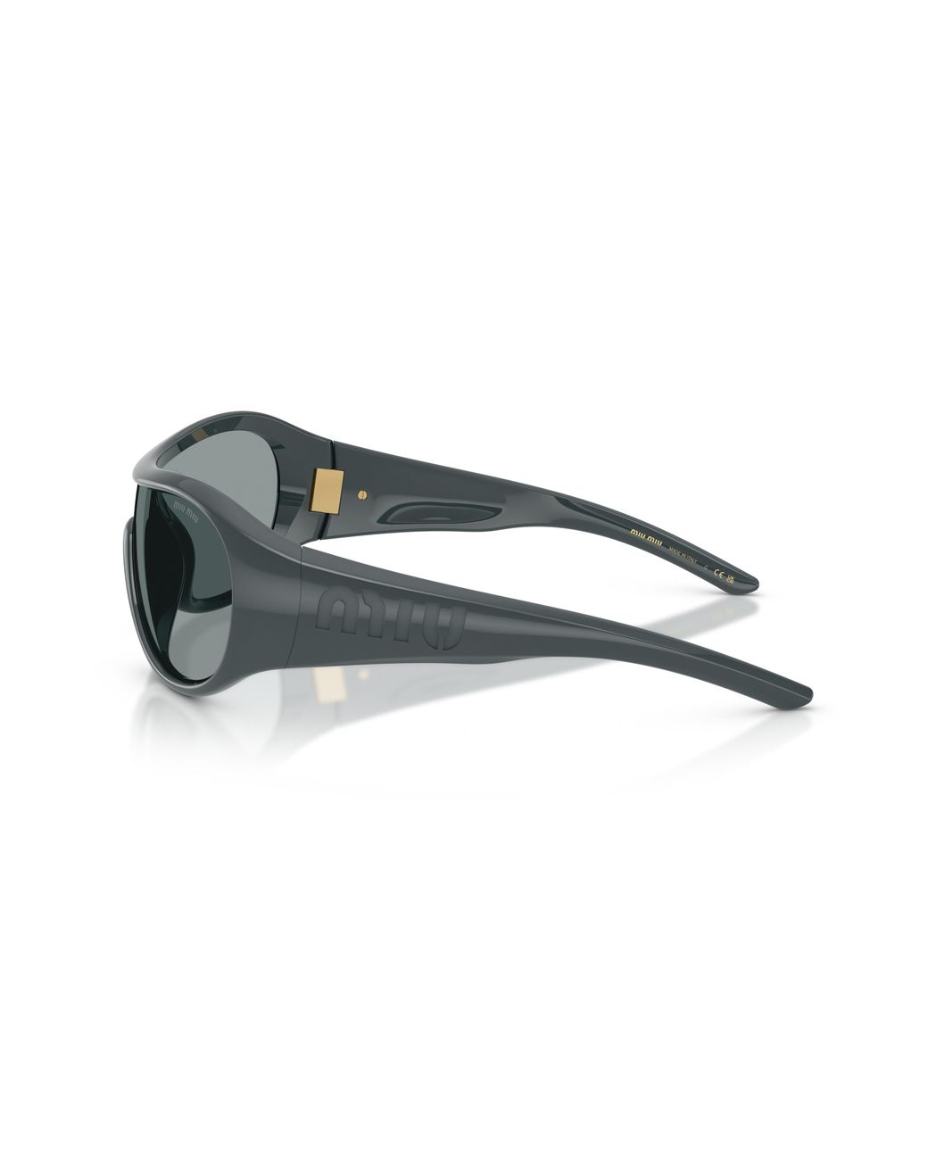 Miu Miu White Eyewear Ivresse Oversized Sunglasses