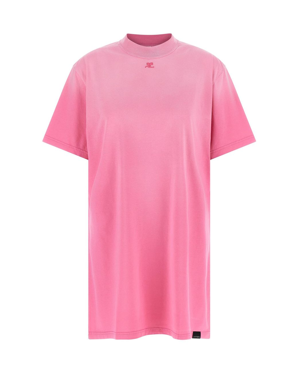 Courreges Pink Courrèges Solarized T-Shirt Dress