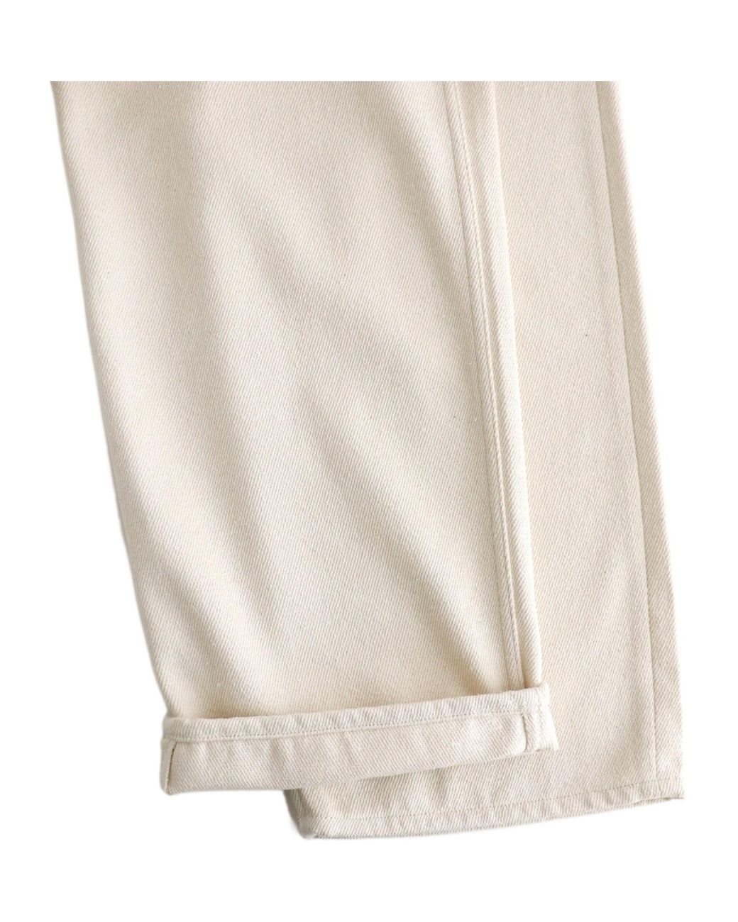 Auralee White Wide-Leg Jeans for men