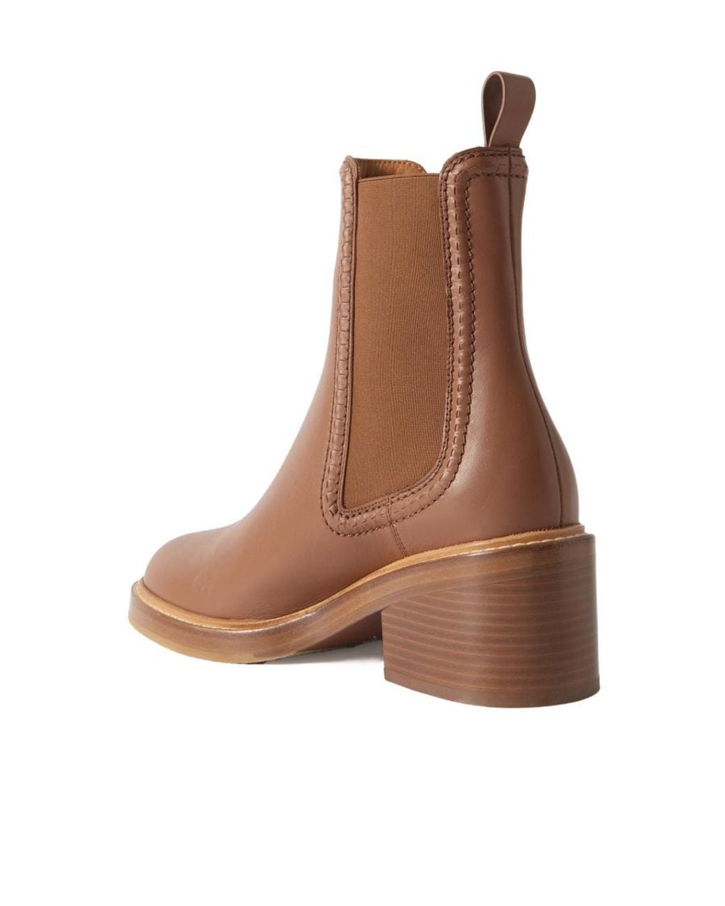 Chloé Brown Mallo 60Mm Leather Boots