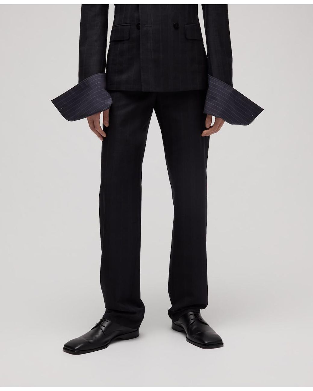 Gucci Black Checked Fil Coupé Pants for men