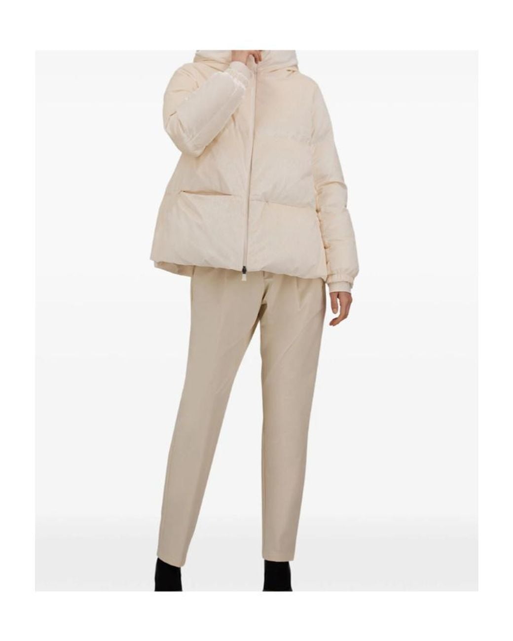 Herno Natural Long-Sleeved Down Jacket