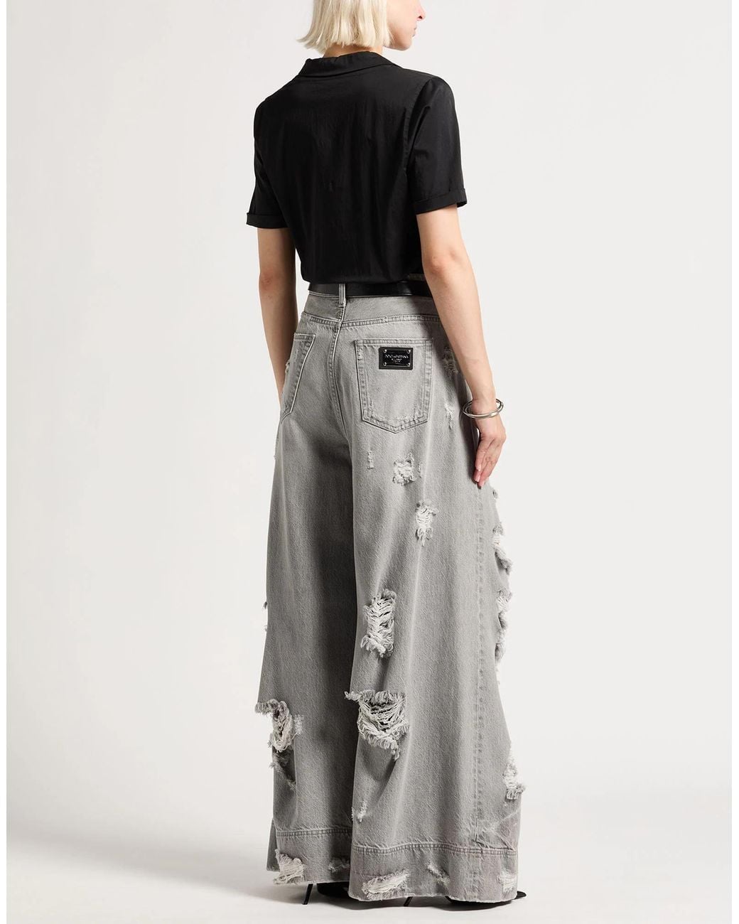 Dolce & Gabbana Gray Denim Trousers