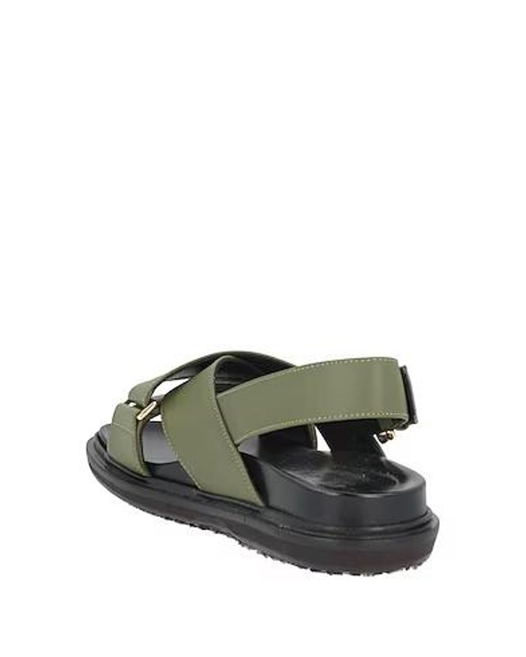Marni Green Plain Colour Sandals