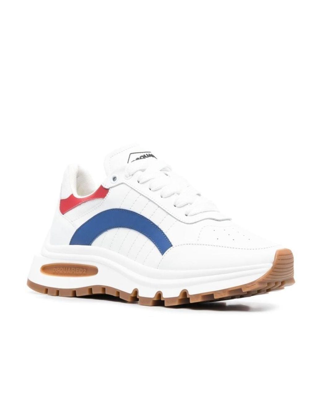 DSquared² White Colour-Block Chunky Sneakers for men