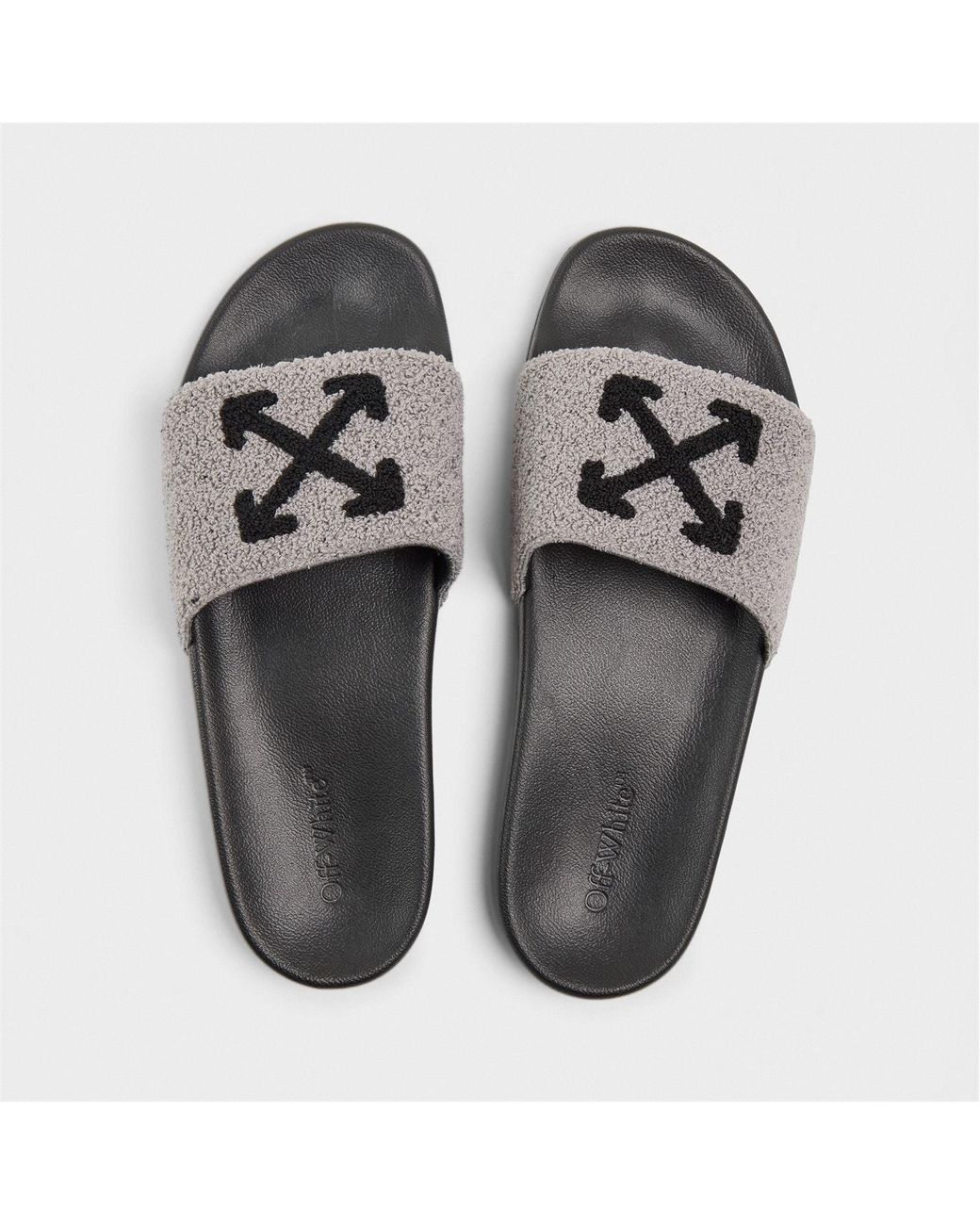 Off-White c/o Virgil Abloh White Off Terry Slider Sn54 for men