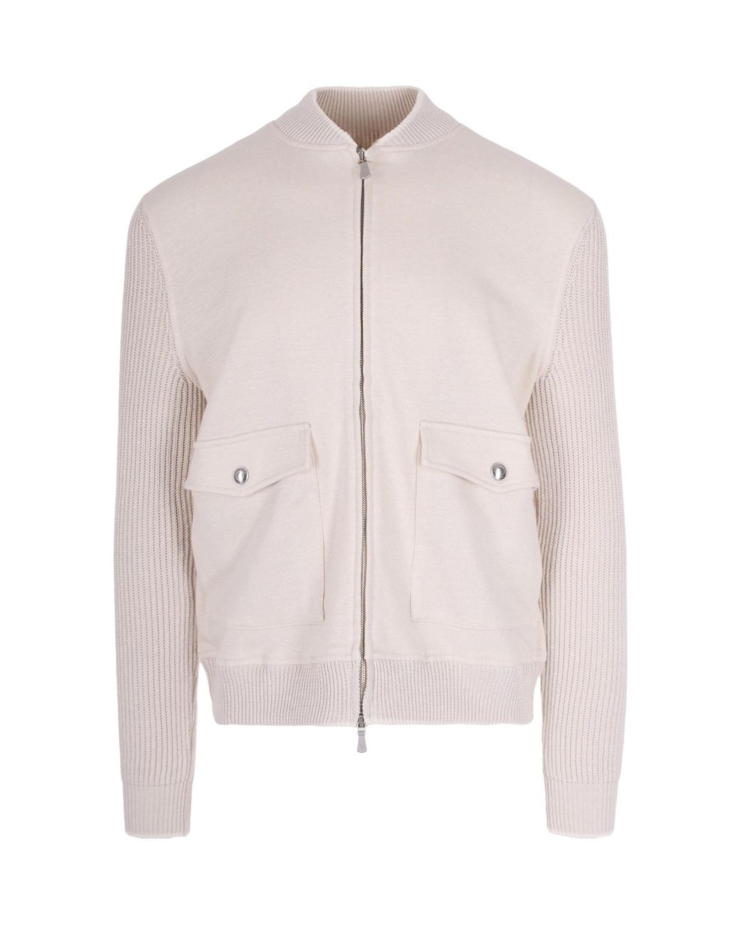 Eleventy Pink Patch Pocket Ribbed Jacket for men