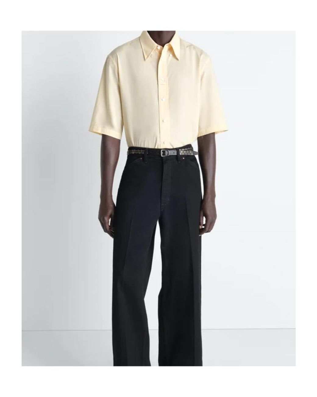 Lemaire Natural Short-Sleeved Shirt for men