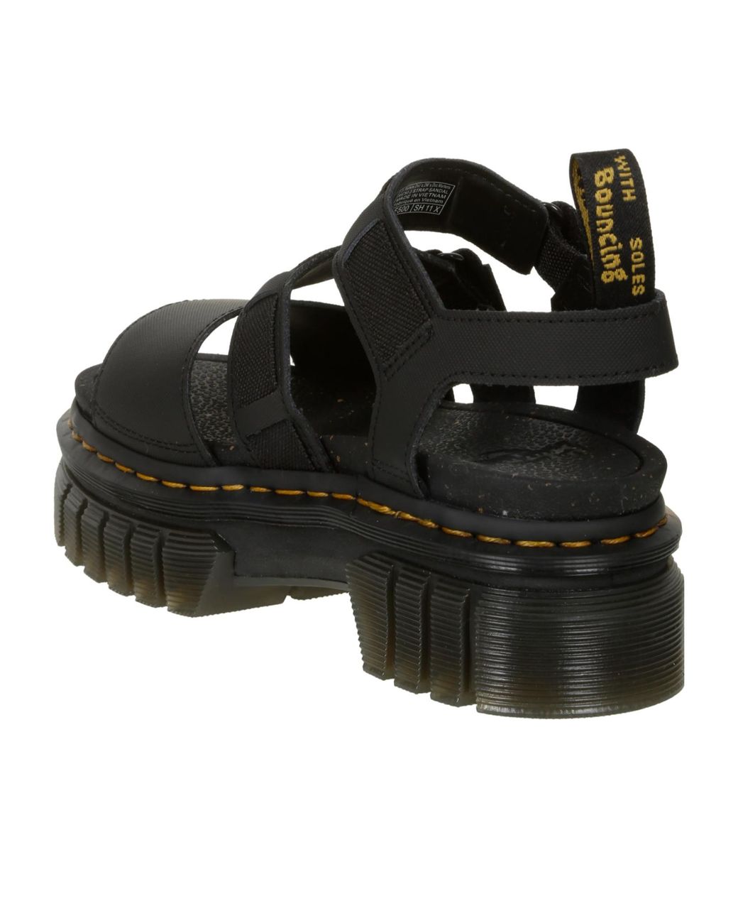 Dr. Martens Black Open-Toed Flat Sandals