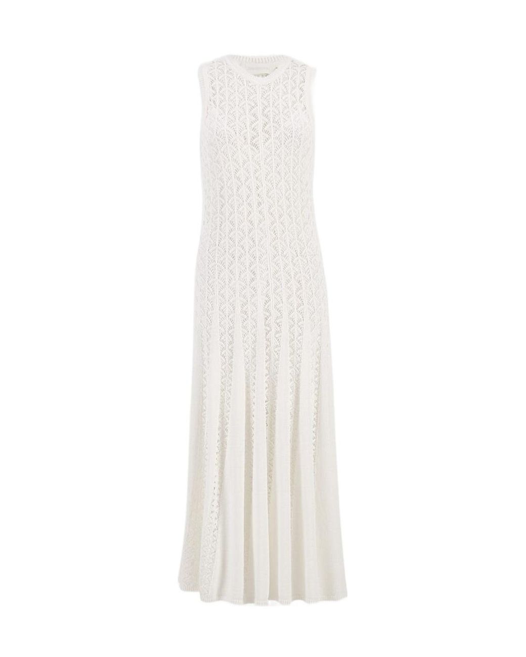 Zimmermann White Wylie Tank Knit Dress