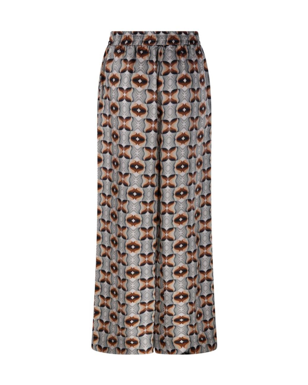 Pierre Louis Mascia Multicolor Aloe Printed Wide-Leg Pants