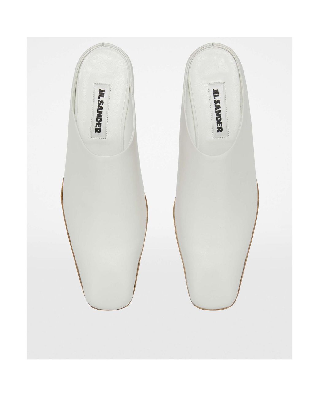 Jil Sander White Mules