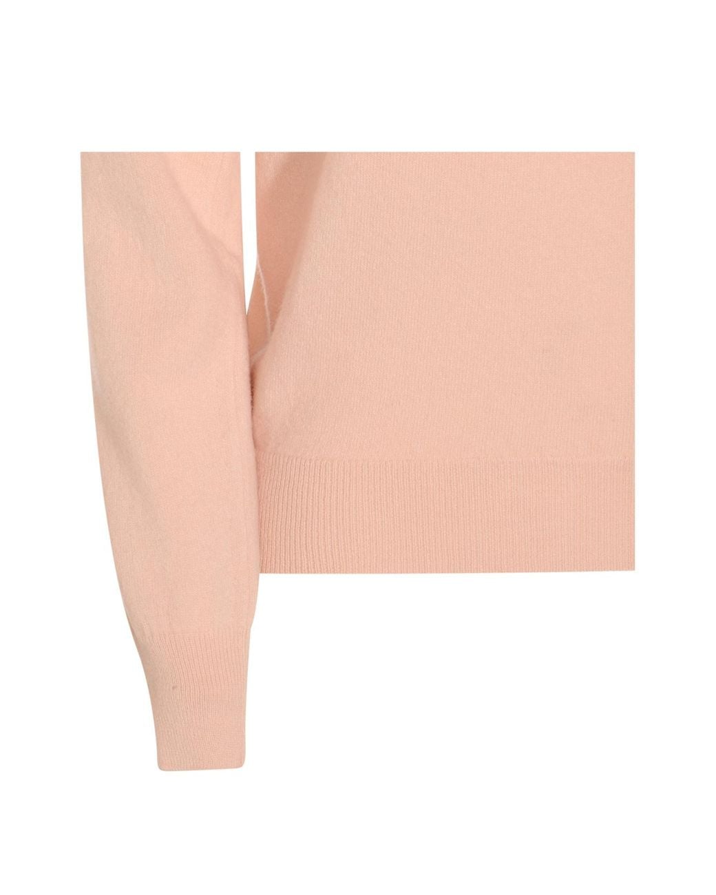 Maison Margiela Pink V-Neck Knitted Jumper