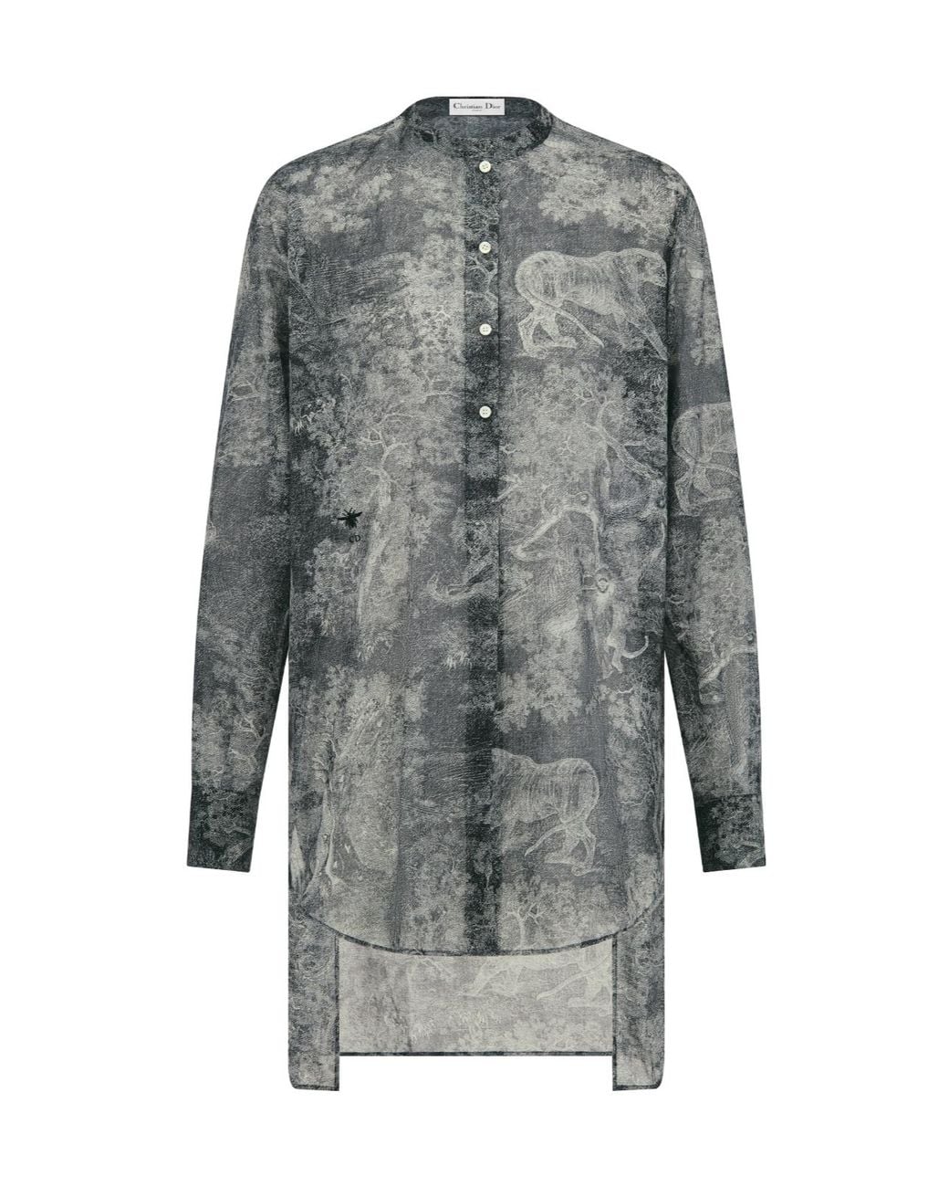 Dior Gray Iviera Long Blouse