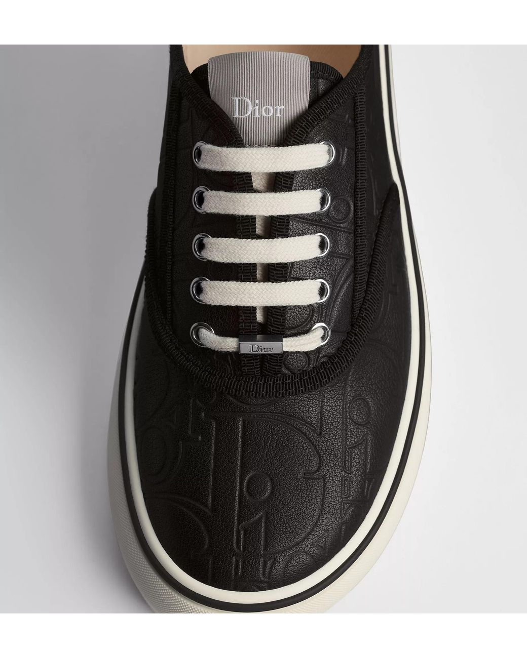 Dior Black Homme Saltwind Embossed Low-Top Sneakers for men