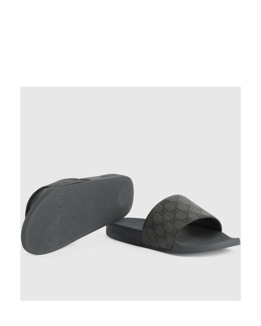 Gucci Gray Pursuit Gg Supreme Slide for men