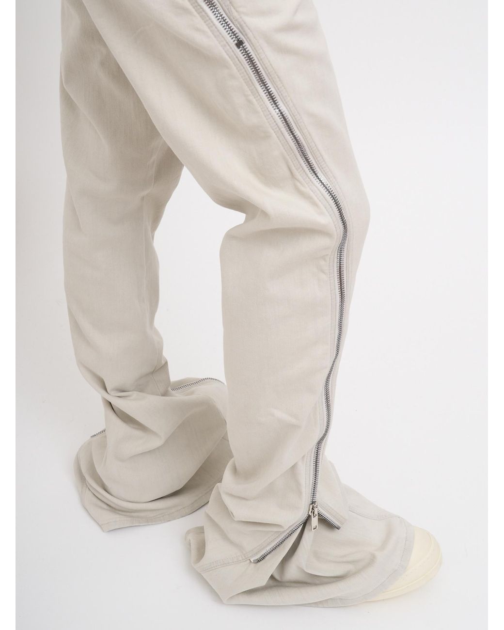 Rick Owens Natural Zip Detail Jeans for men