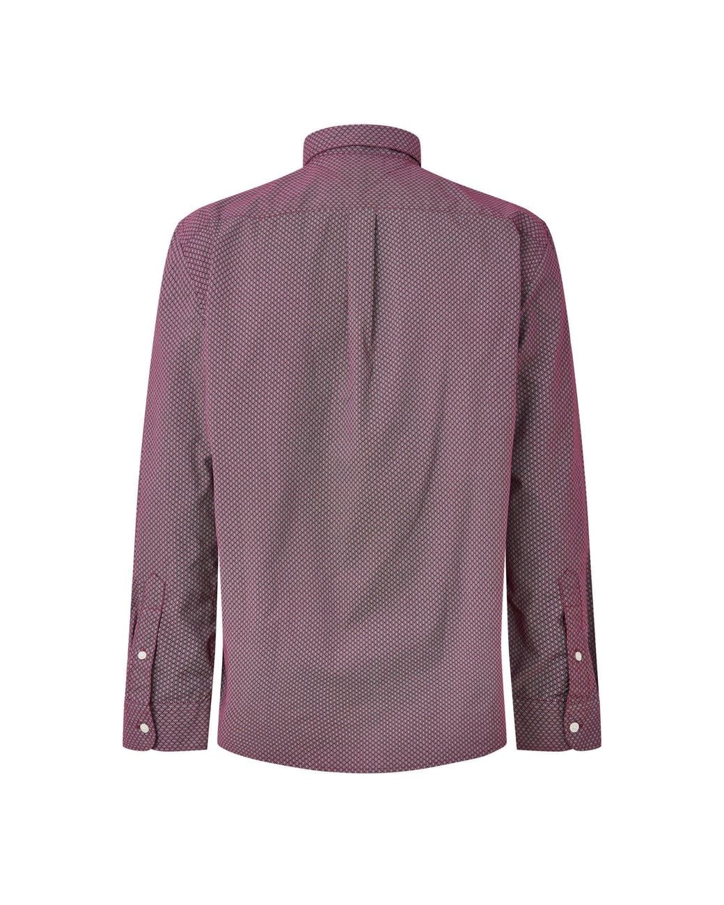 Tommy Hilfiger Purple Slim-Fit Long-Sleeved Shirt for men