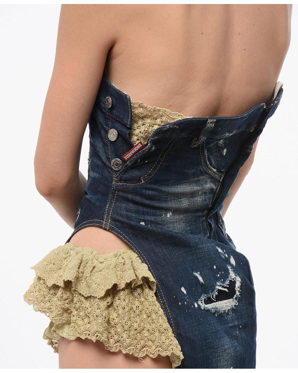 DSquared² Blue Mini Dress