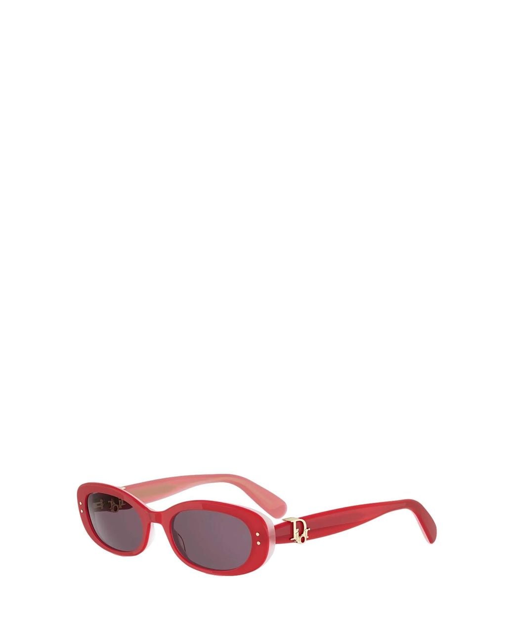 Dior Pink Eyewear Oval Frame Sunglasses
