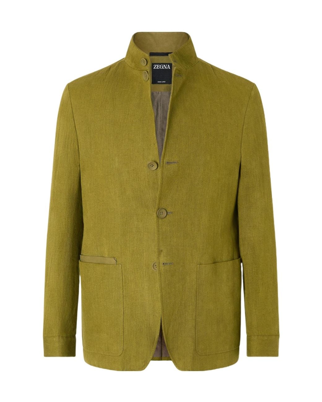 Zegna Green Oasi Lino Il Conte Jacket for men