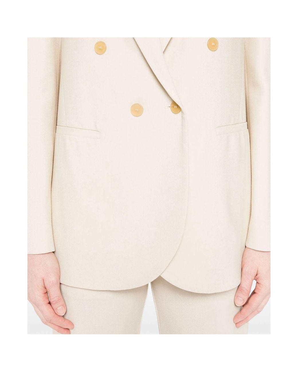 Forte_forte Natural Double-Breasted Blazer