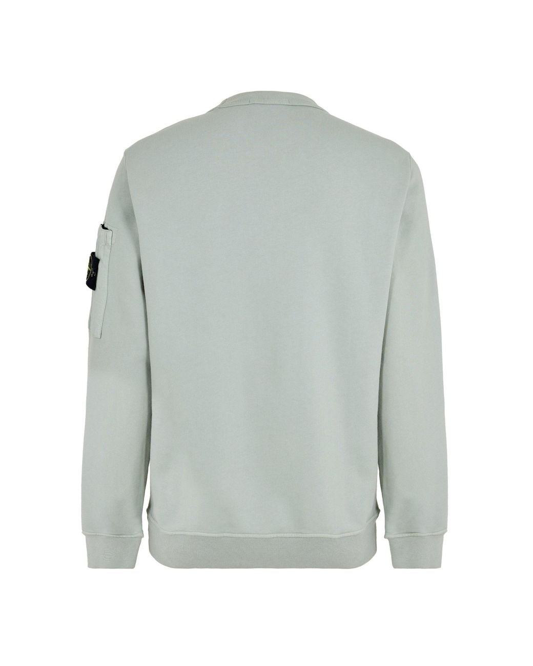 Stone Island Green Long-Sleeve Crew Neck Sweatshirt for men