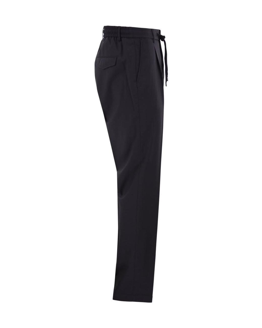 Peserico Blue Drawstring Casual Pants for men