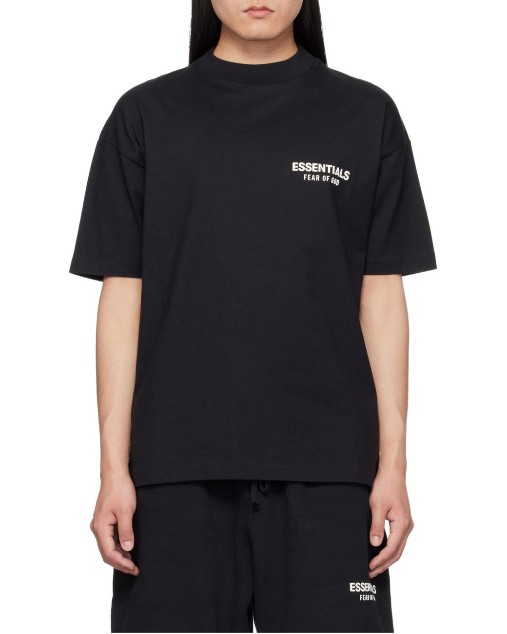 Fear Of God Black Short-Sleeved T-Shirt for men