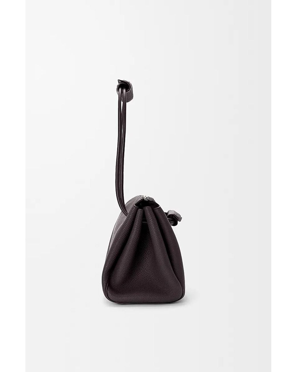 Loewe Black Medium Leather Madrid Shoulder Bag
