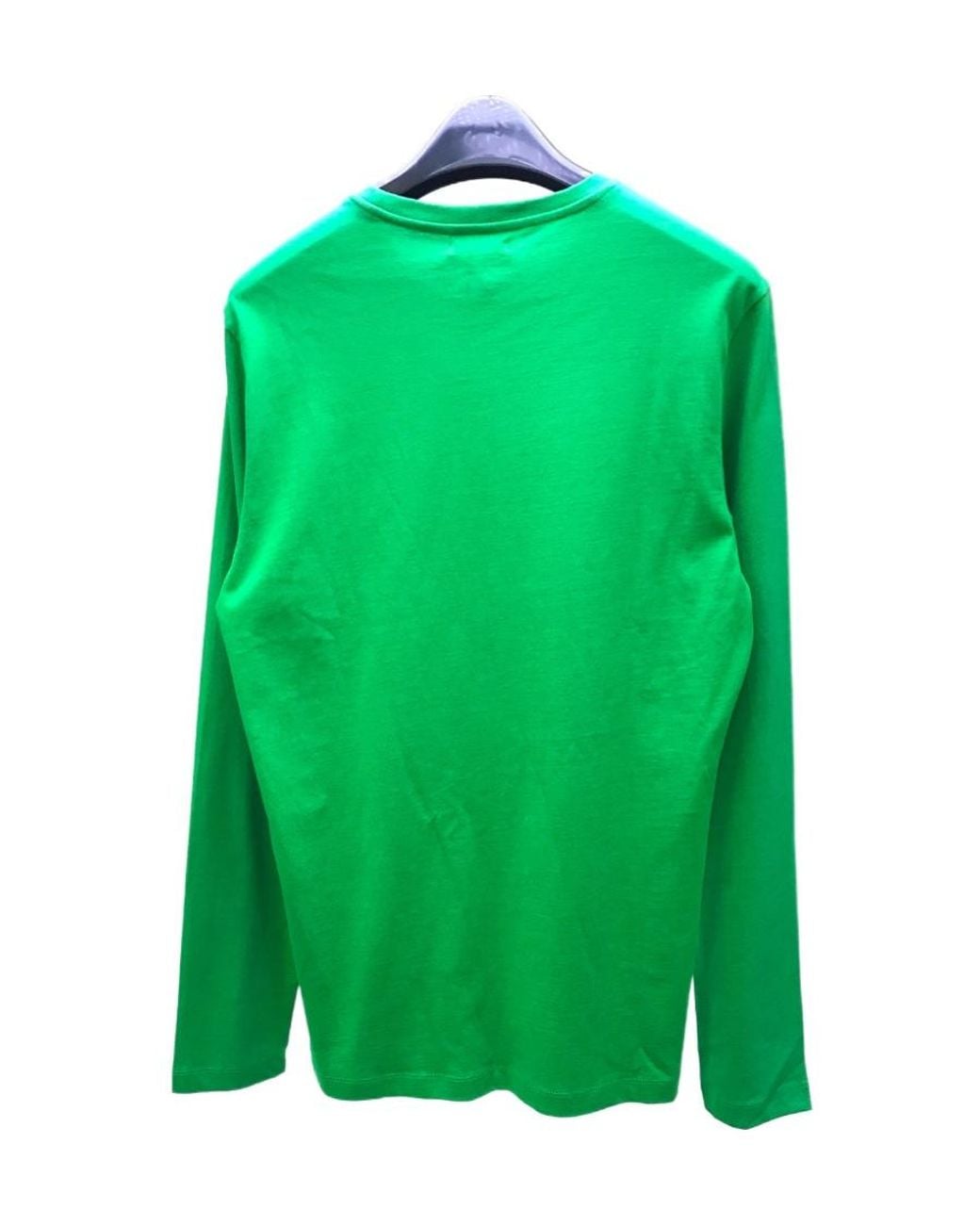 Iceberg Green T-Shirt With Round Neck And Long Sleeves for men
