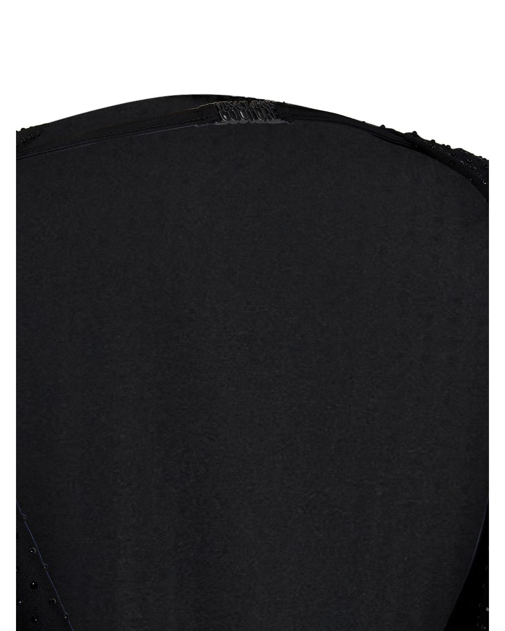 Versace Jeans Black Couture Draped Back Mini Dress