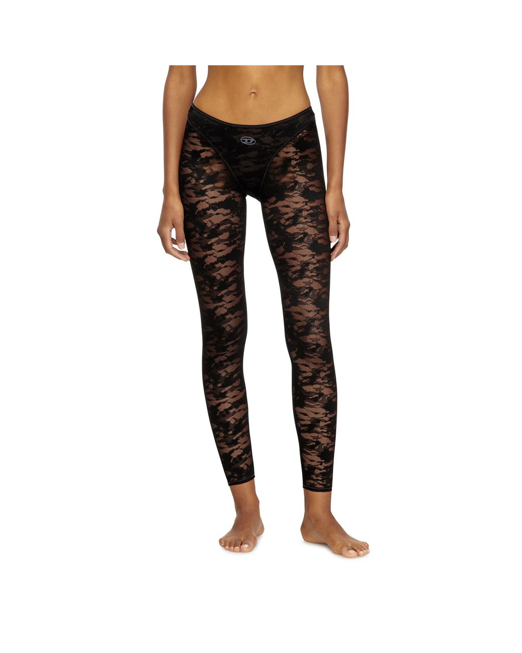 DIESEL Black Camouflageprint Tight Trousers