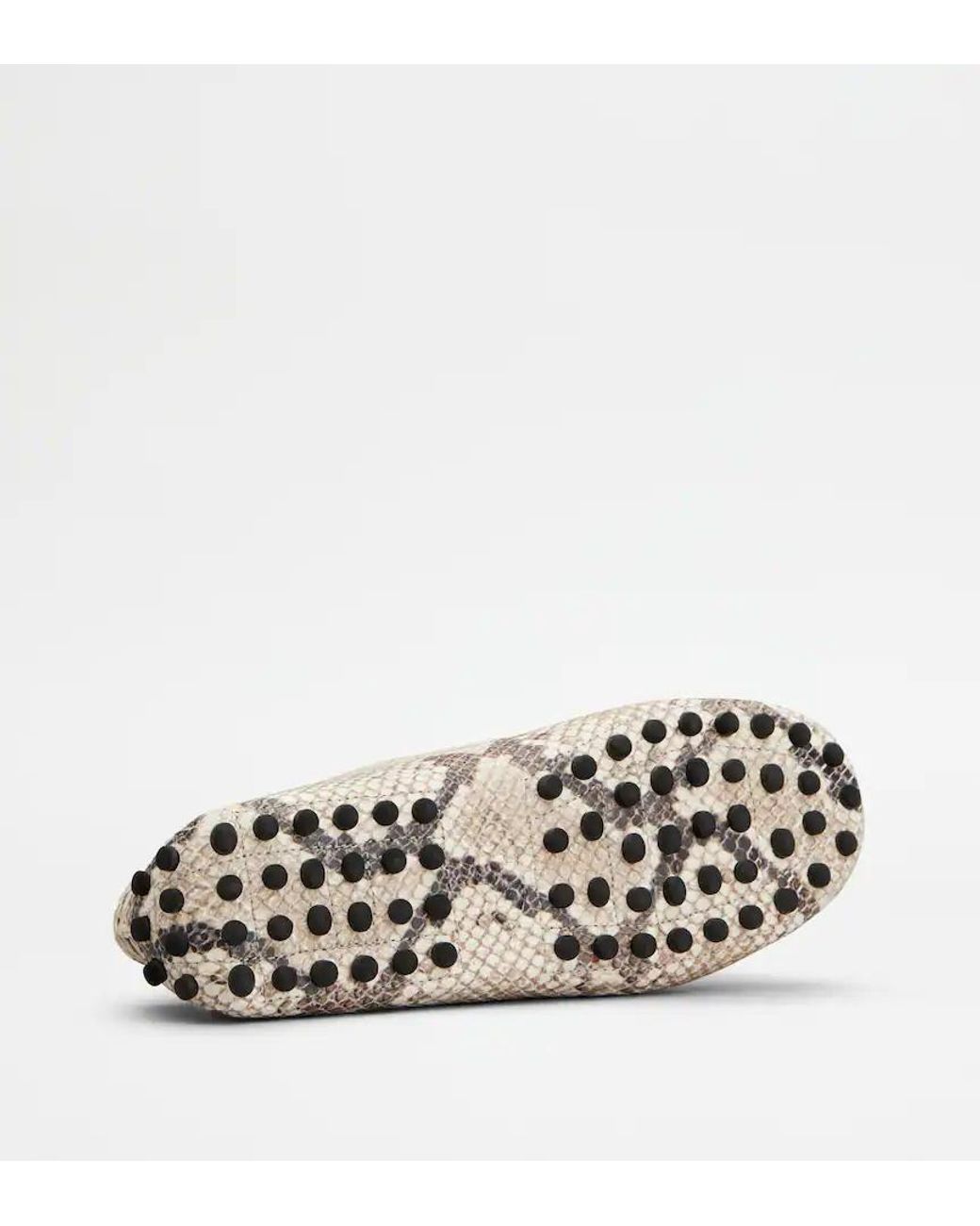 Tod's Natural Snakeskin-Effect Gommino Loafers