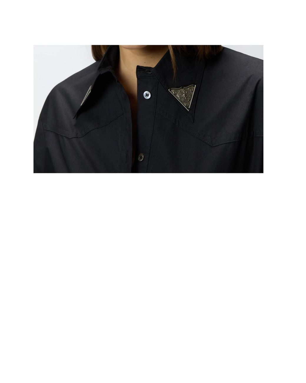 Pinko Black Avigliano Fringed Shirt Dress