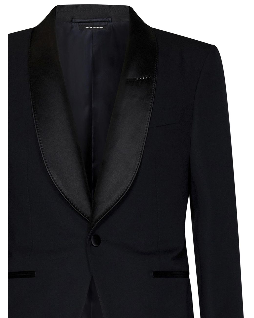 Tom Ford Black Single-Breasted Tailored Suit for men