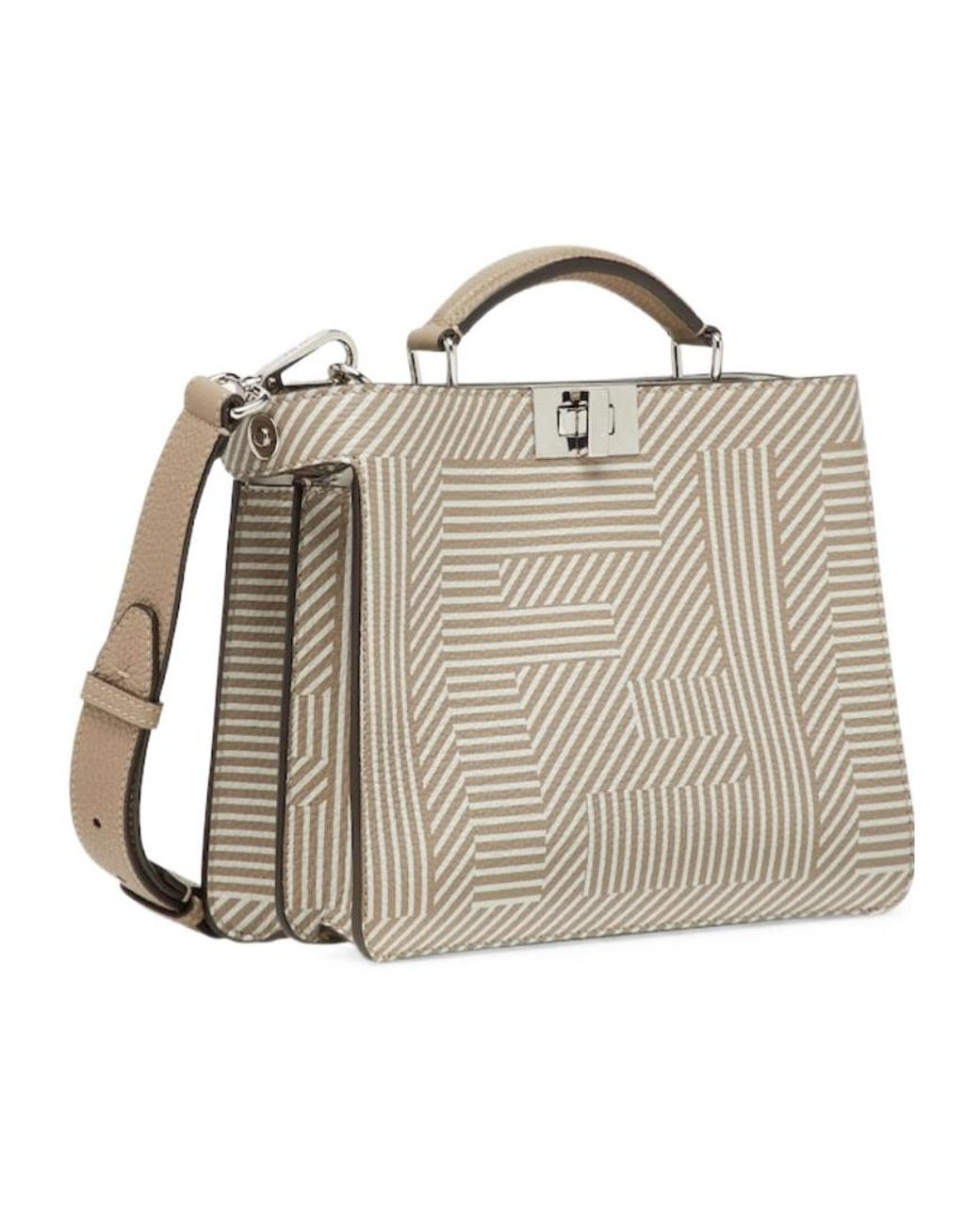 Fendi Metallic Peekaboo Iseeu Mini Tote Bag for men