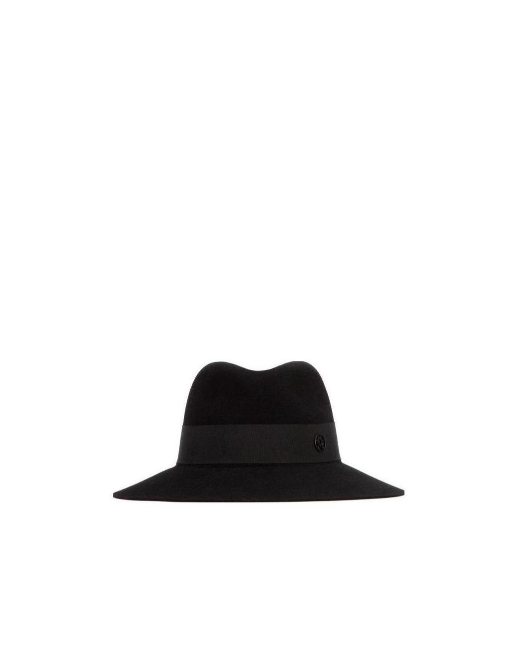 Maison Michel Black Henrietta Fedora Hat