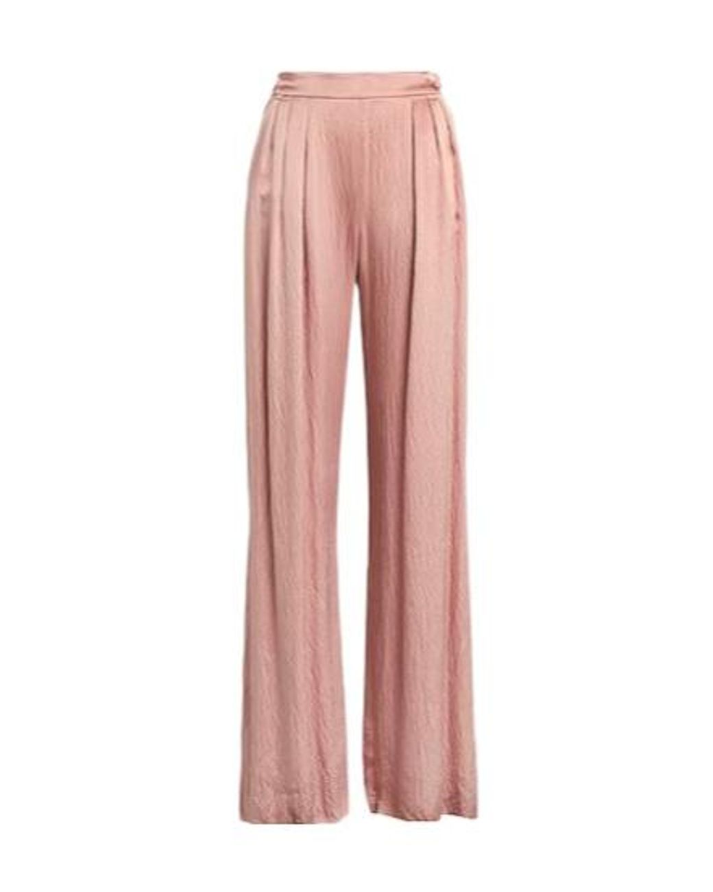 Max Mara Pink Minimalist Loose-Fit Trousers