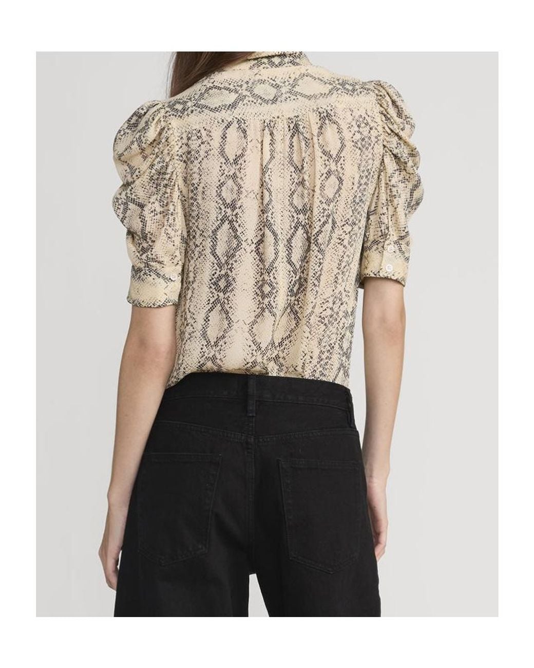 FRAME Natural Short-Sleeved Shirt