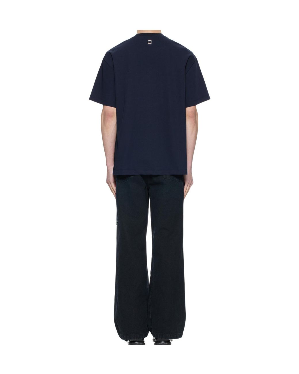 Wooyoungmi Blue Logo Oversized T-Shirt for men