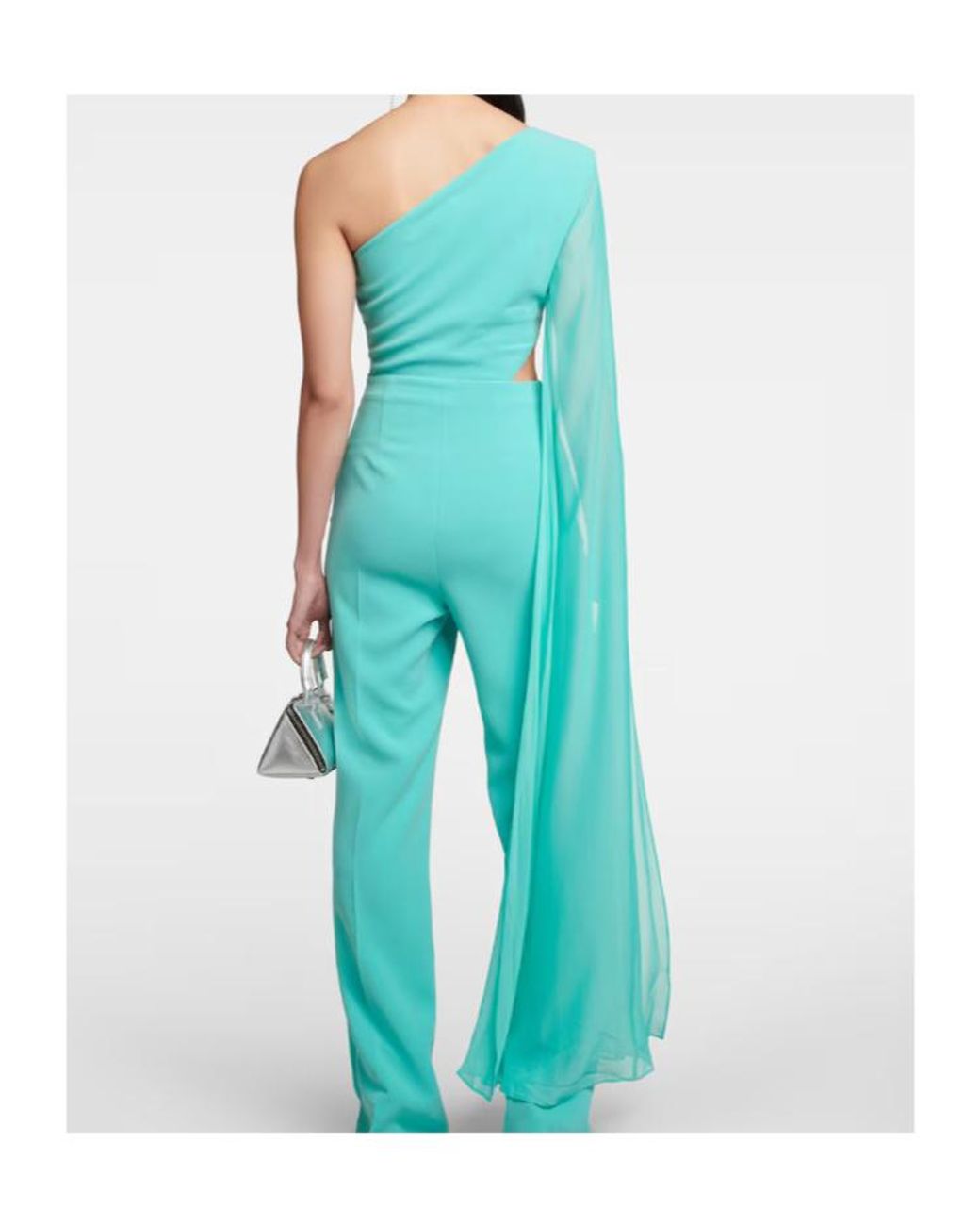 Roland Mouret Green Asymmetrical Jumpsuit