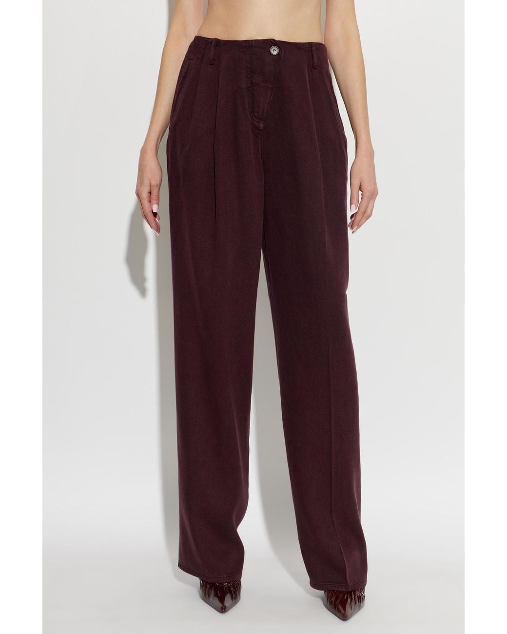 IRO Purple Jeans With Belt Loops