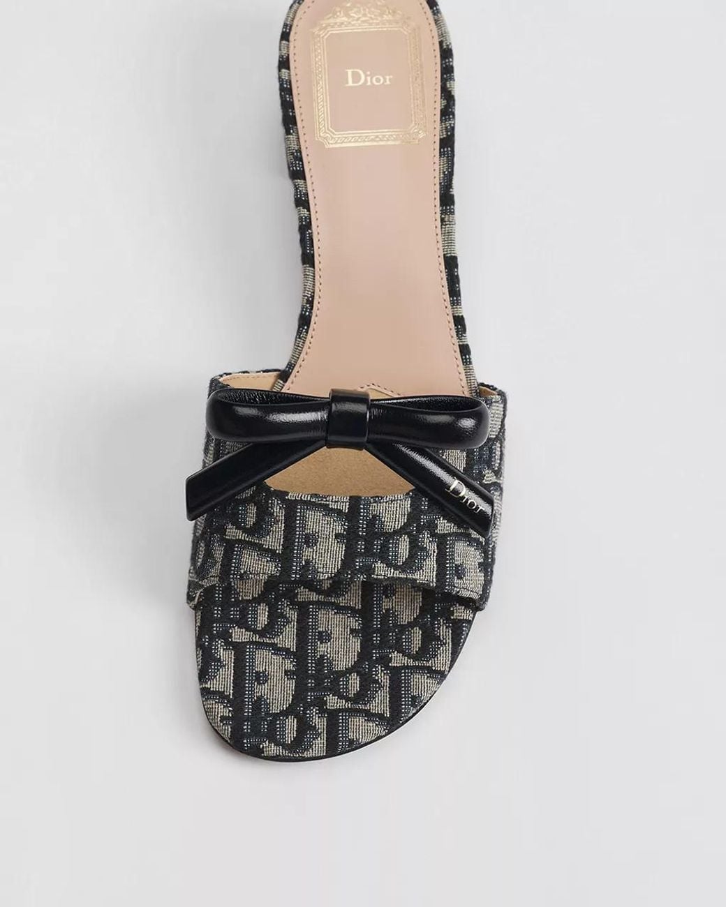 Dior Multicolor Bow Heeled Slide