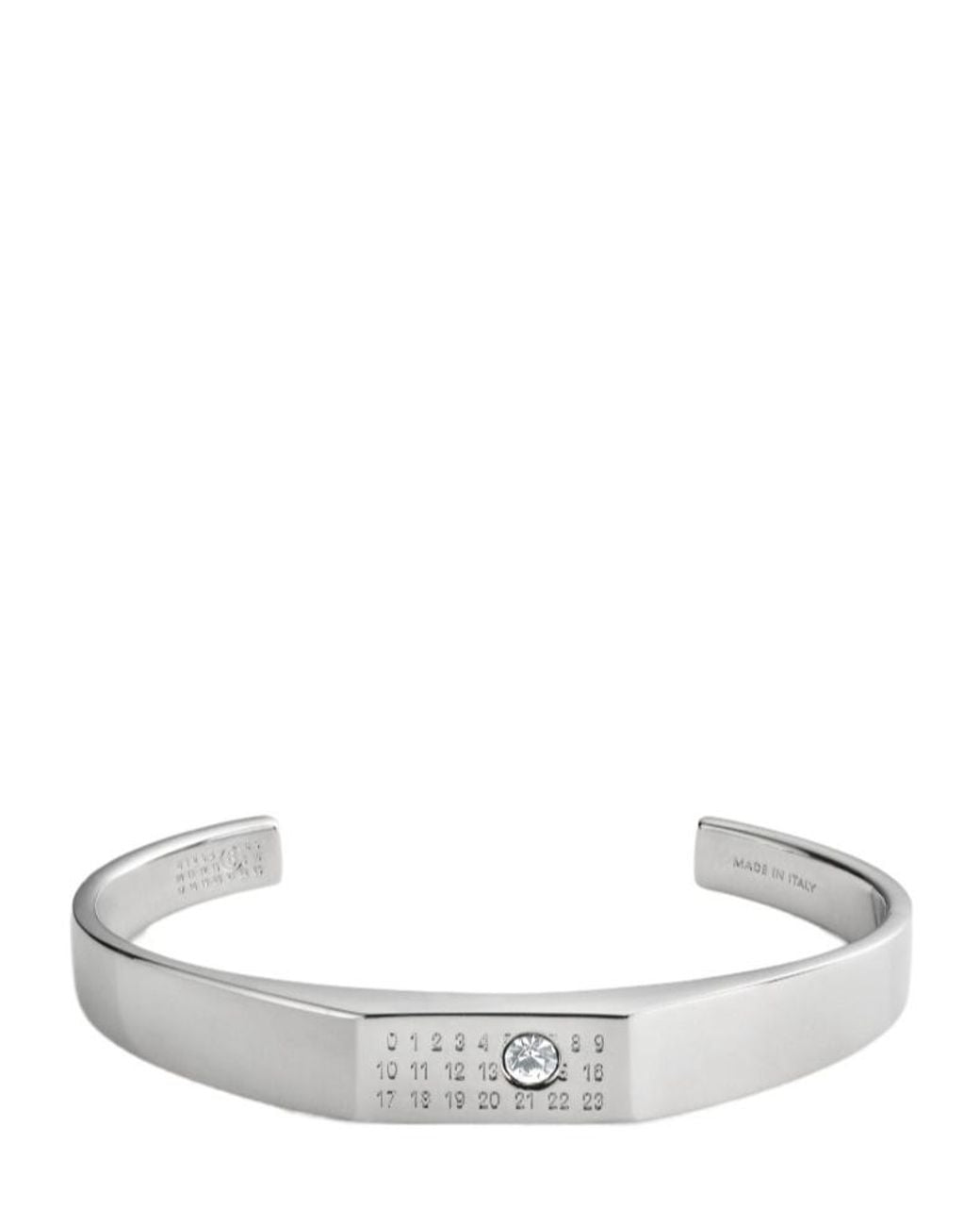 MM6 by Maison Margiela White Chevalier Embellished Bracelet